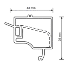 Baghetă Schtruber PVC cu 5 Camere pentru Geam Termopan W 7570