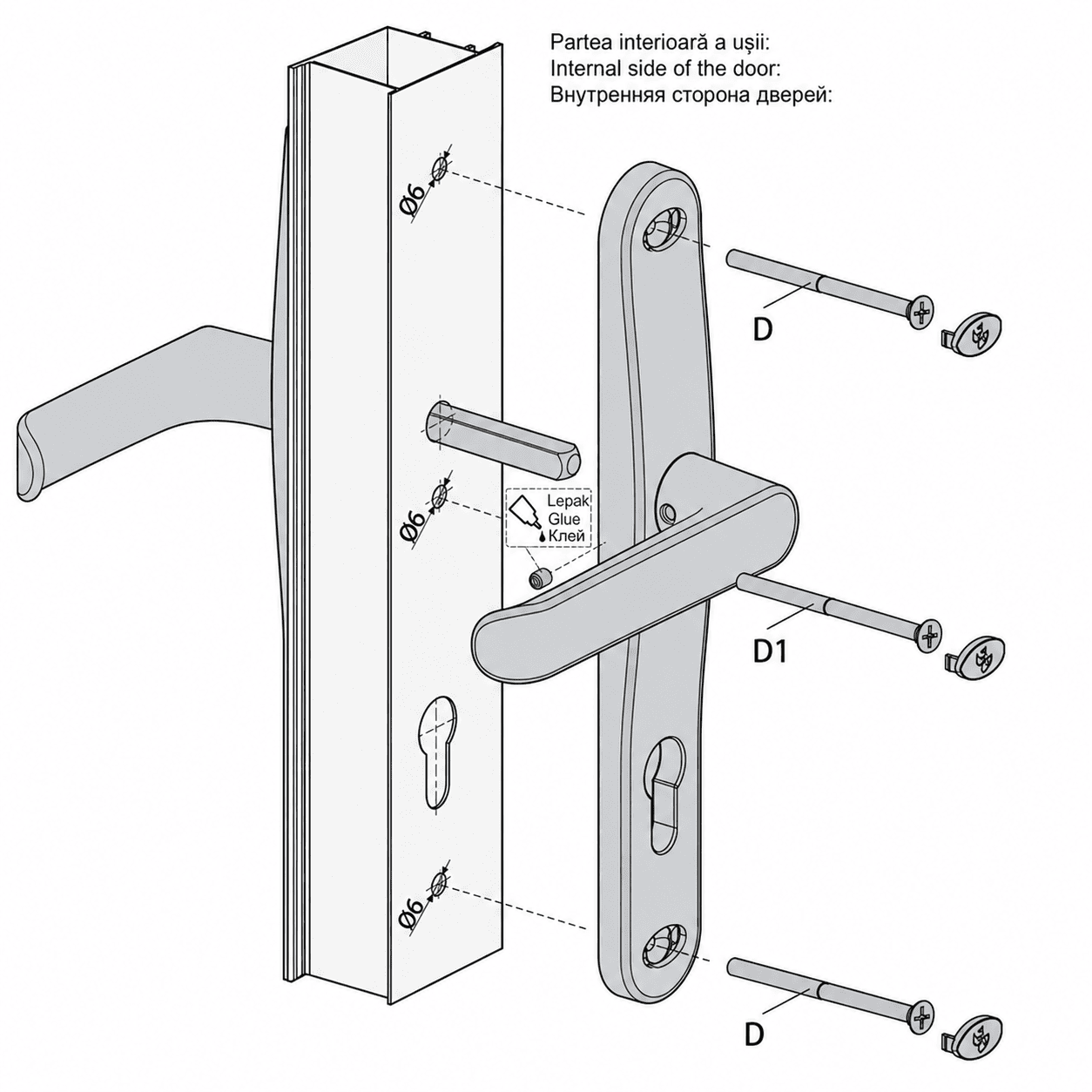 mâner ușă ral din aluminiu – pentru uși pvc și aluminiu (model 1125) mâner ușă ral din aluminiu – pentru uși pvc și aluminiu (model 1125)
