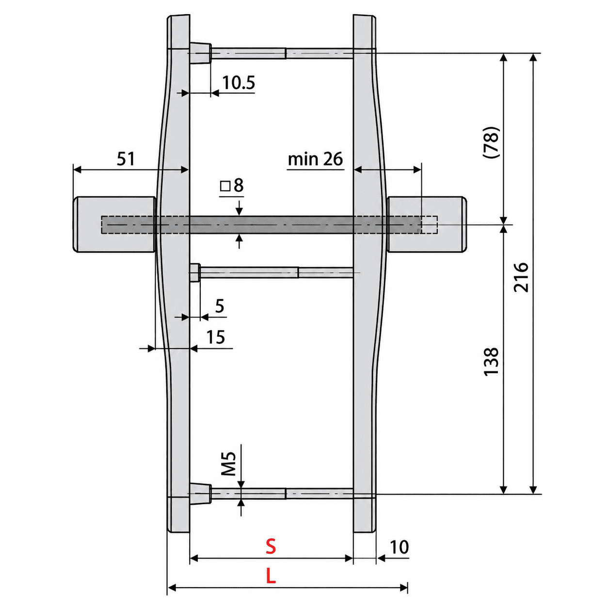 mâner ușă ral din aluminiu – pentru uși pvc și aluminiu (model 1125) mâner ușă ral din aluminiu – pentru uși pvc și aluminiu (model 1125)