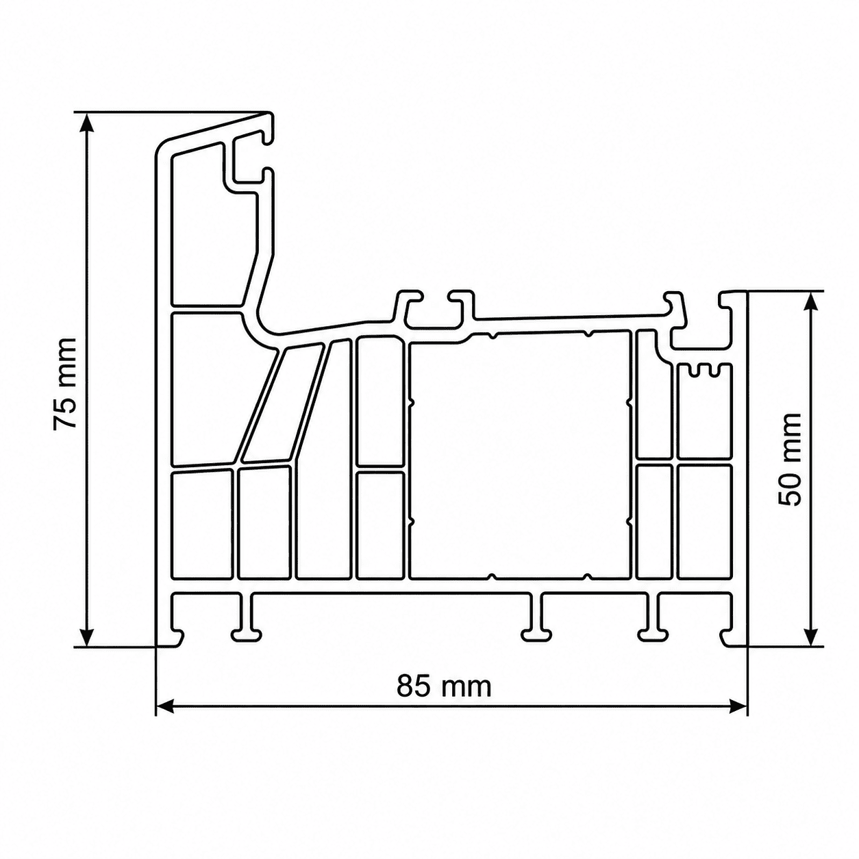 profil rauch pvc cu 7 camere w 8510 profil rauch pvc cu 7 camere w 8510