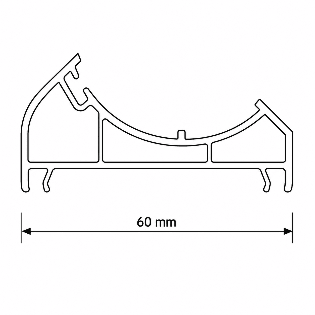 profil schtruber pvc cu 4 camere w 6520 – adaptor colț 60 mm profil schtruber pvc cu 4 camere w 6520 – adaptor colț 60 mm