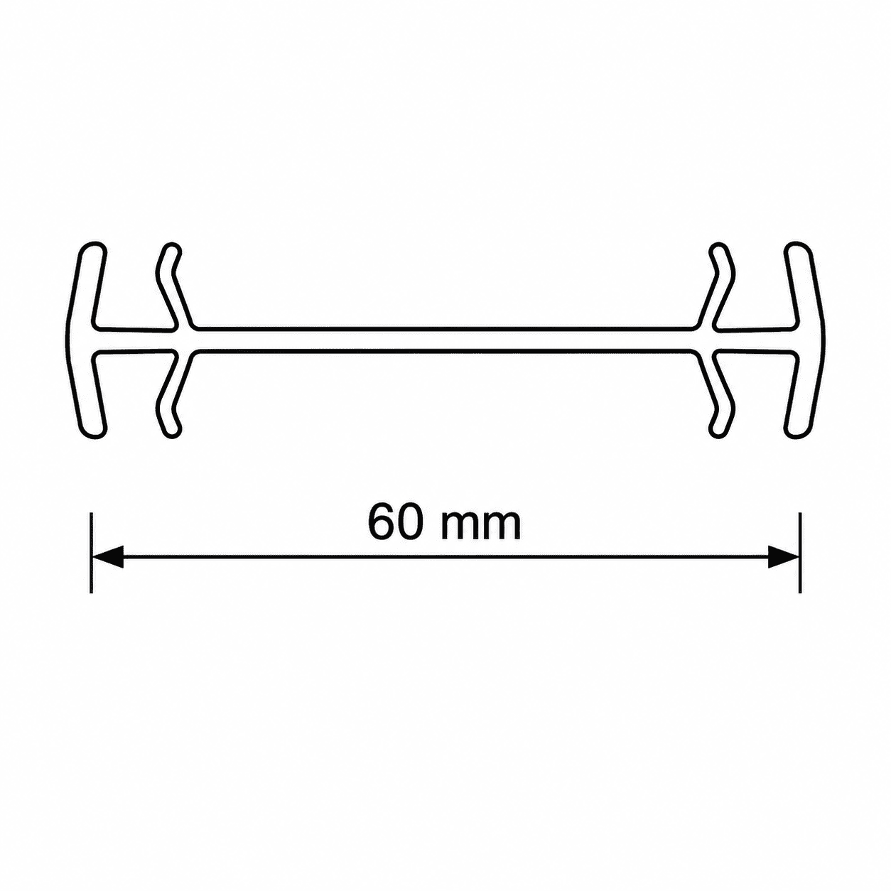 profil schtruber pvc cu 4 camere w 6540 – profil de Îmbinare 60 mm profil schtruber pvc cu 4 camere w 6540 – profil de Îmbinare 60 mm
