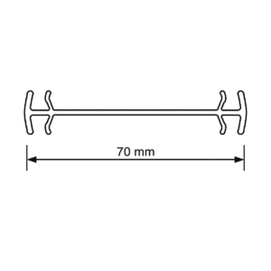 profil schtruber pvc cu 5 camere w 7140 – profil de Îmbinare 70 mm