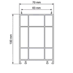 Profil Schtruber PVC cu 5 Camere W 9070U – Profil Înălțare Toc 70 mm