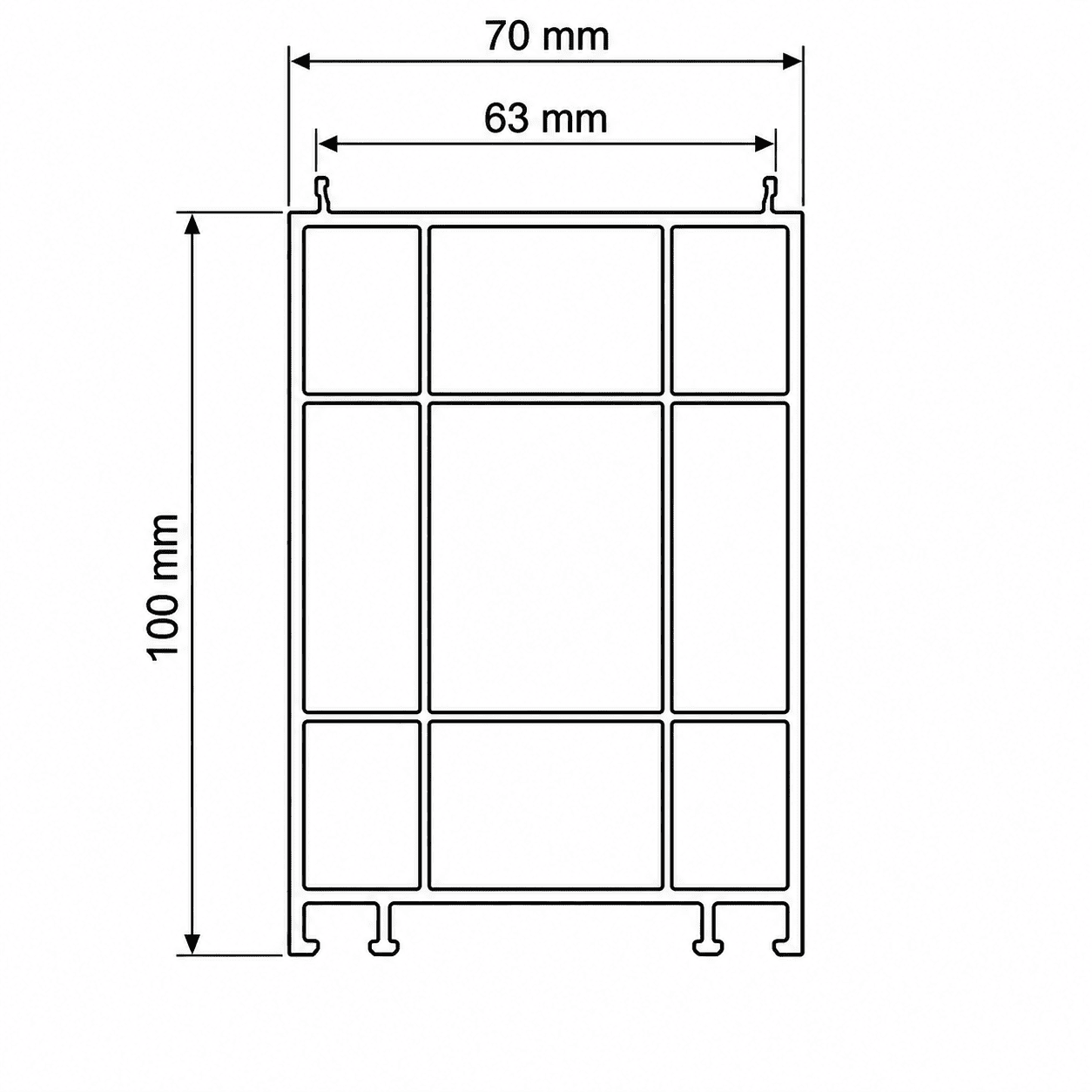 profil schtruber pvc cu 5 camere w 9070u – profil Înălțare toc 70 mm profil schtruber pvc cu 5 camere w 9070u – profil Înălțare toc 70 mm