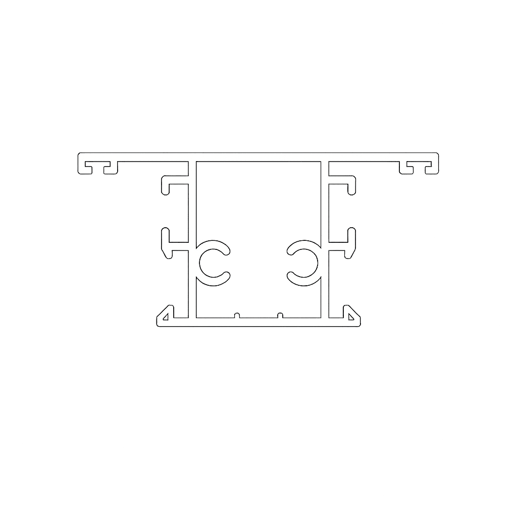 profil aluminiu d 694 pentru tâmplărie (fără barieră termică) profil aluminiu d 694 pentru tâmplărie (fără barieră termică)