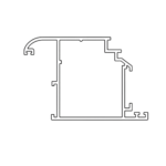 Profil aluminiu D-700 pentru tâmplărie (fără barieră termică)