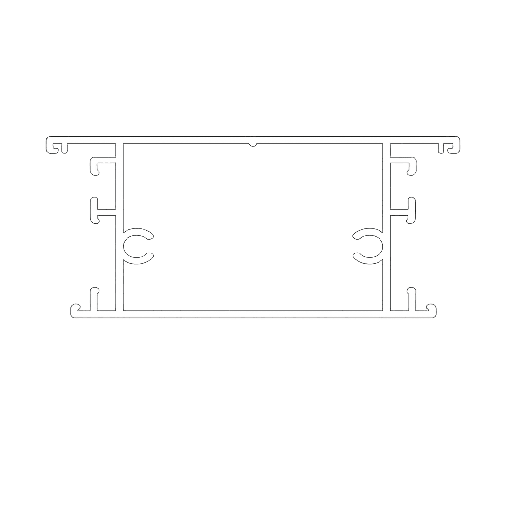 profil aluminiu d 813 pentru tâmplărie (fără barieră termică) profil aluminiu d 813 pentru tâmplărie (fără barieră termică)