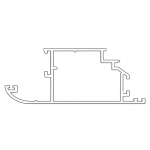 profil aluminiu d 814 pentru tâmplărie (fără barieră termică)
