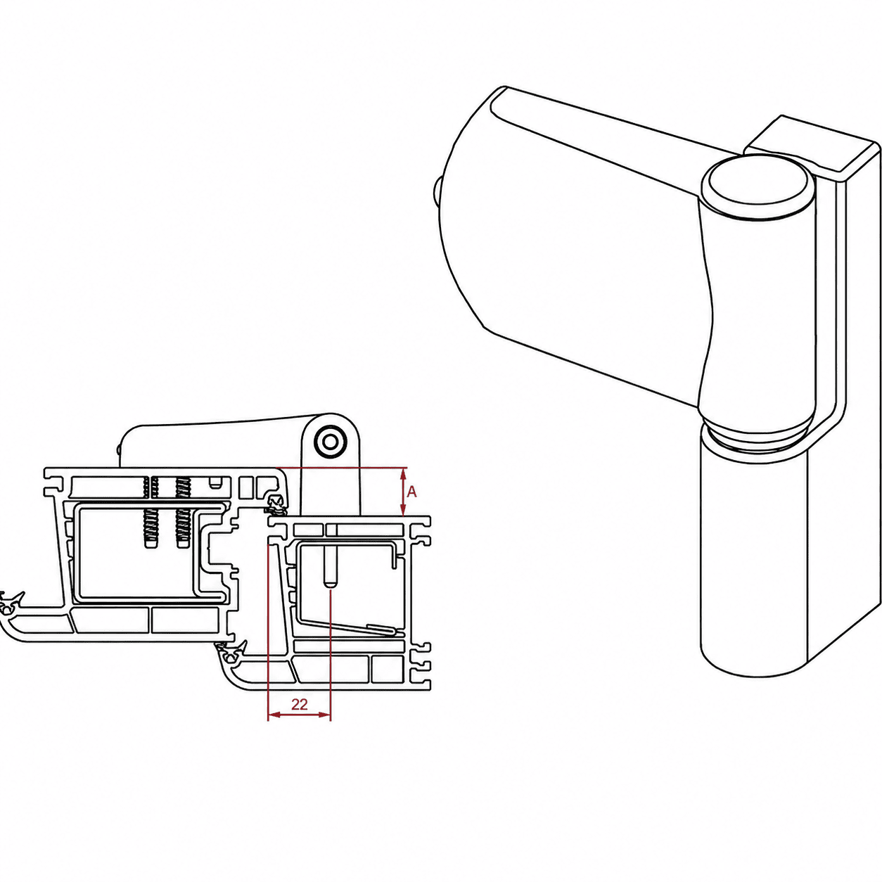 balamale 3d raze avalon pentru uși pvc și aluminiu balamale 3d raze avalon pentru uși pvc și aluminiu
